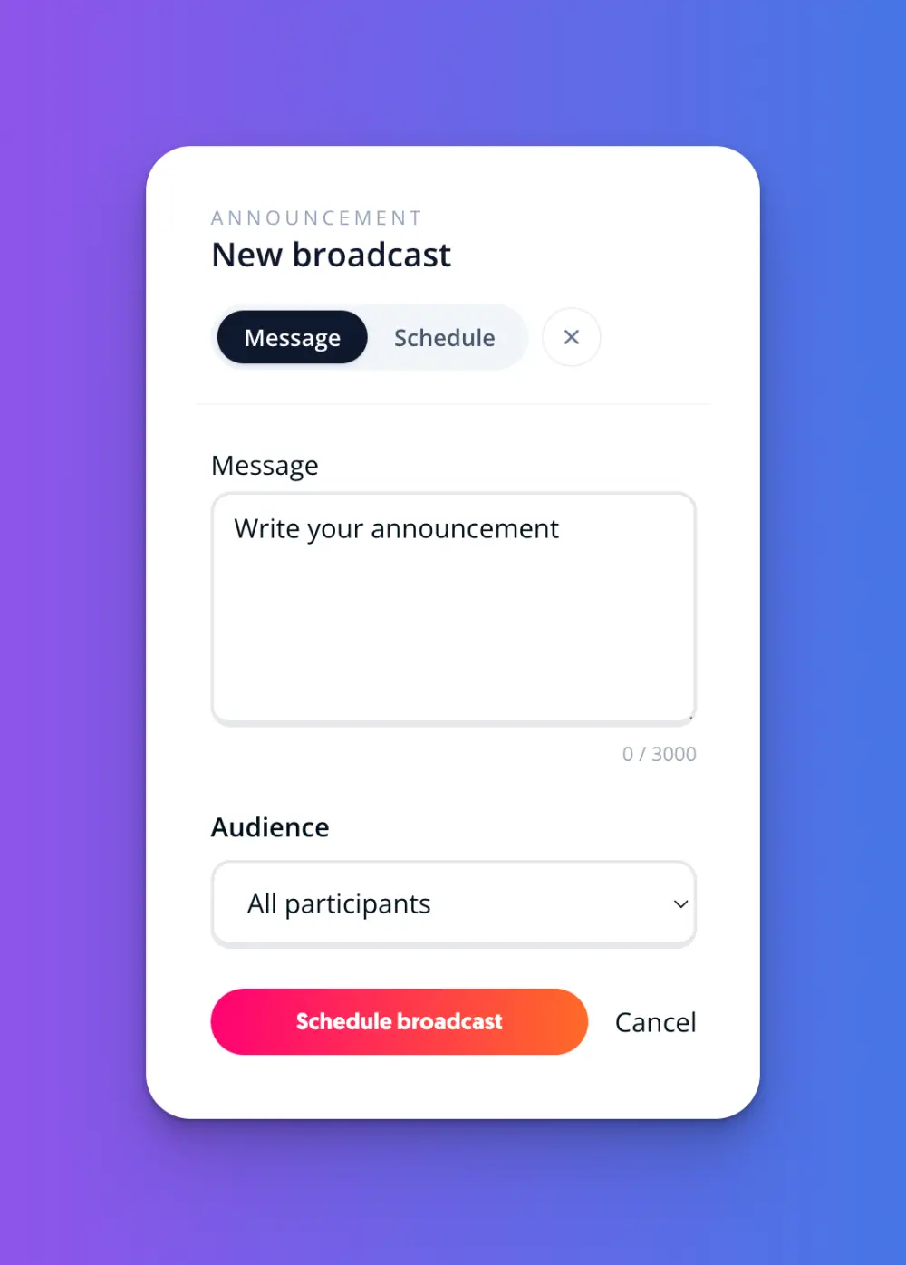 Broadcast tools